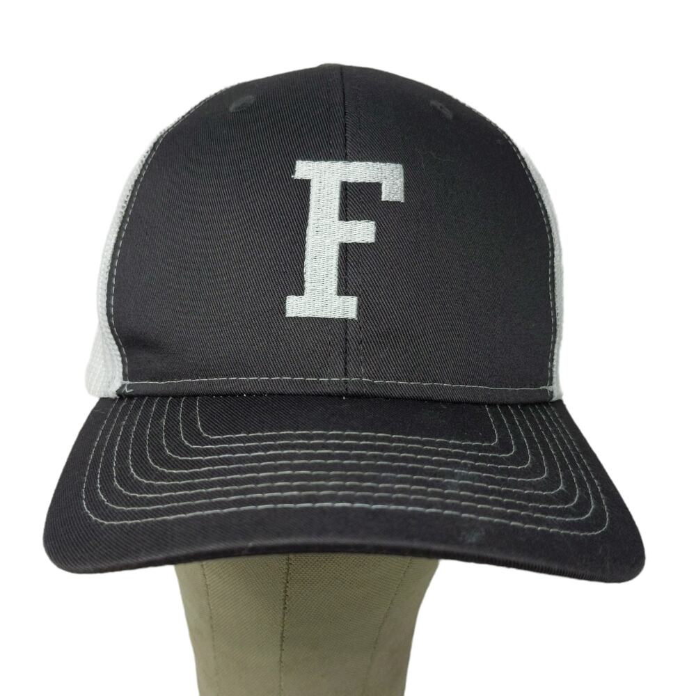 Pacific Essentials Snapback Meshback Hat Black White Embroidered F One Size